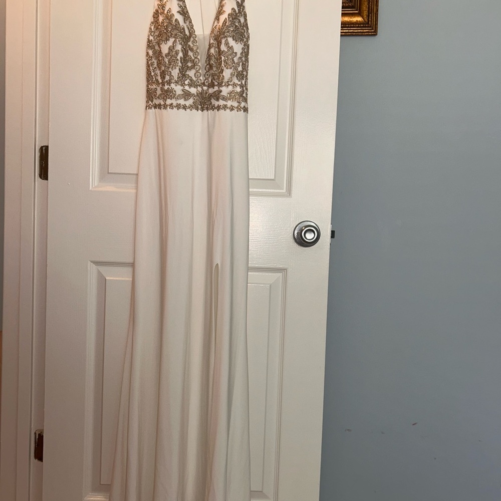 Blondie Nites Elegant Cream Dress